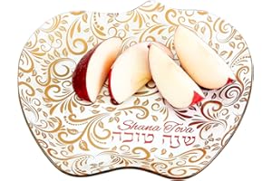 Rite Lite Rosh Apple & Honey Plate - Jewish New Year Holiday Party Favors Gifts Shana Tova Judaica Home Decor Hostess Cooking