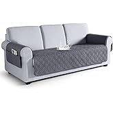 VANSOFY Couch Cover, Waterproof Sofa Covers Washable Slipcover Furniture Protector Couch Seat Covers Non-Slip Couch Cover for Dogs, Pets(Sofa, Dark Gray)