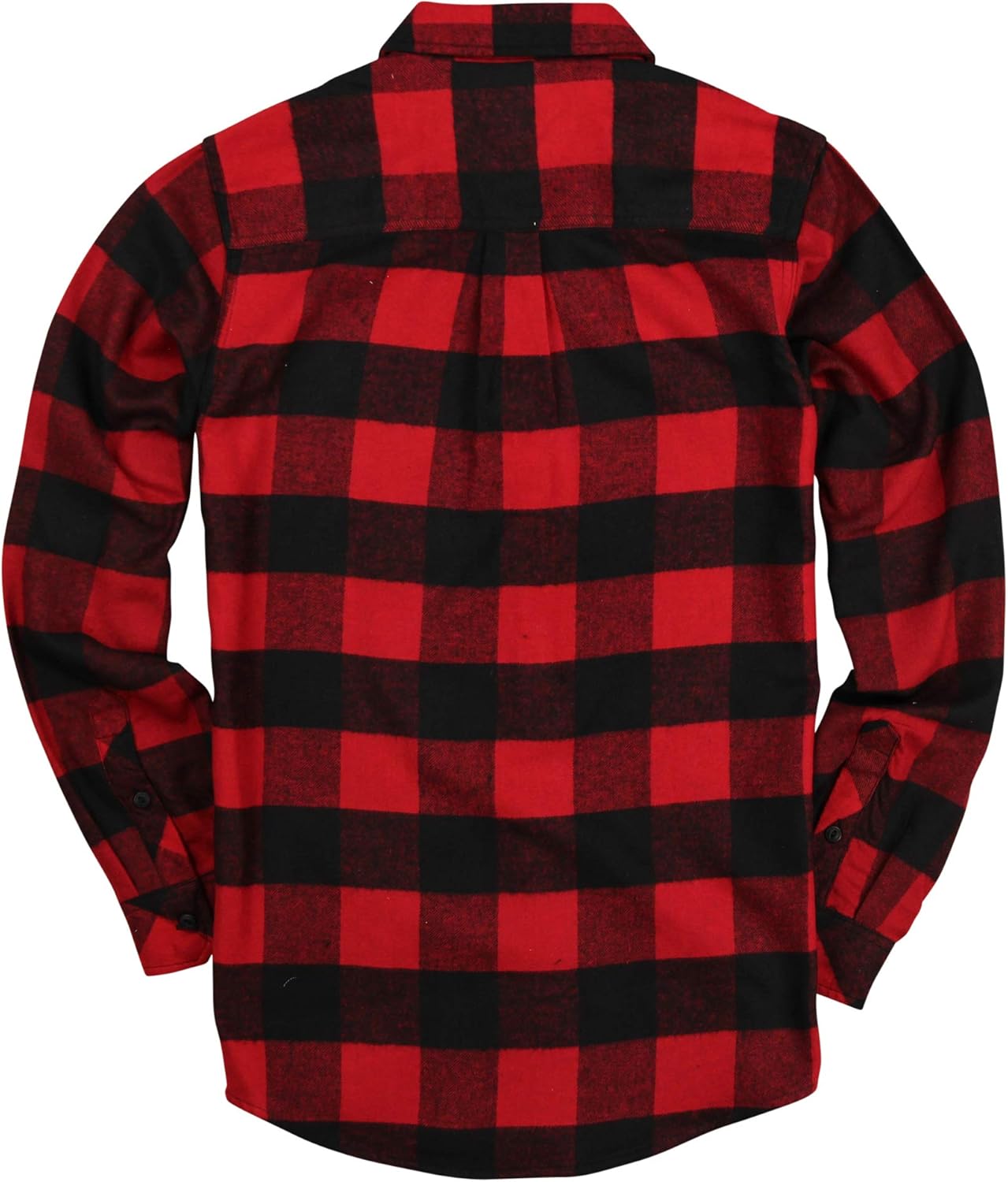 Men's Button Down Long Sleeve Flannel Shirt: Clothing