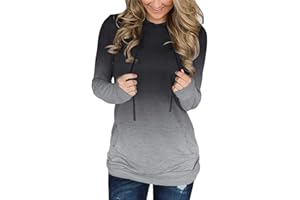 onlypuff Women's Pullover Hoodie Tie Dye Sweatshirt Warm Top