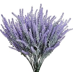 CATTREE Artificial Lavender Flowers, 6 Pack Fake