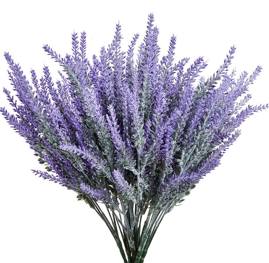 CATTREE Artificial Lavender Flowers, 6 Pack Fake