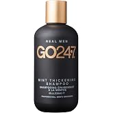 GO247 by UNITE Hair Thickening Shampoo for Men, 8 fl oz | Daily Peppermint &amp; Menthol Shampoo for Fine &amp; Thinning Hair