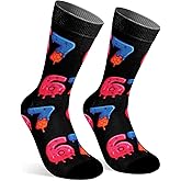 UUZO 67 Socks Ice Cream 6 7 Meme Novelty, 6 7 Creams Drips Baseball Socks Funny Gifts For Boys Girls Men Women