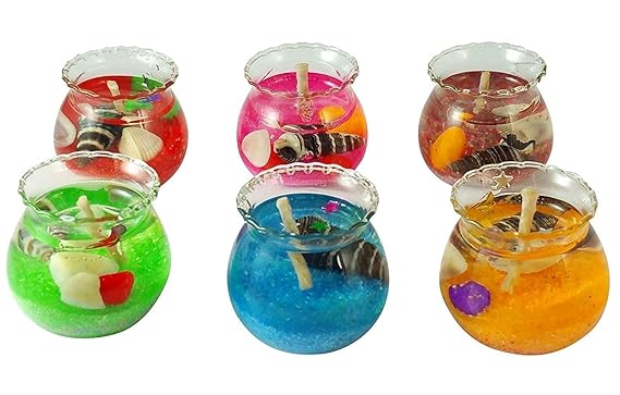 New Family Collection Matki Diya Gel Candles for Diwali Pooja and Festival Decoration -Pack of 6