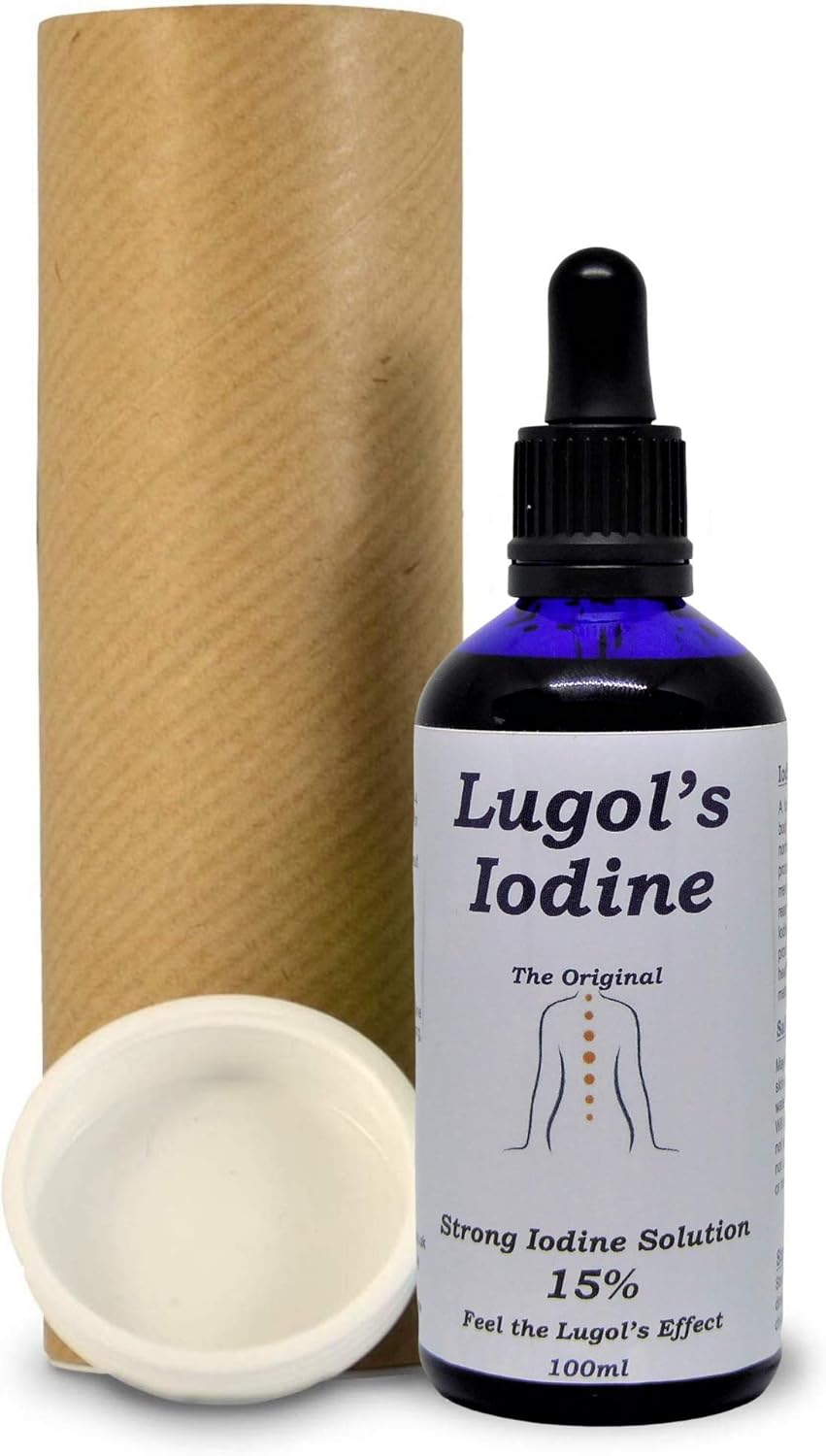 15 Max Strength Lugols Iodine Solution Drops 100ml (2000 Drops
