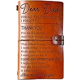PRSTENLY Gifts for Dad, Dad Gifts Leather Journal, Birthday Valentines Day Fathers Day Christmas Gift for Dads from Daughter Son Kids- 140 Page Refillable Notebooks