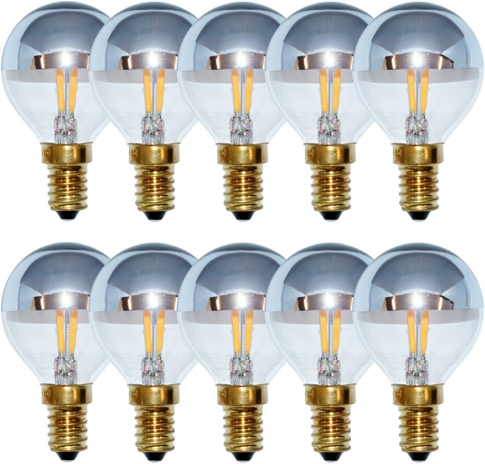 10 x LED Filament Goutte Blanc chaud 4 W = 40 W E14 filament Tête