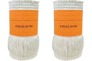 GNDAYOUG 95x2.5Tx180mm Kerosene Heater Wick, Smokeless Fiberglass and Cotton Replacement Wick for Indoor Outdoor Use, Fits Most Kerosene Heaters and Oil Lamps (2-Pack)