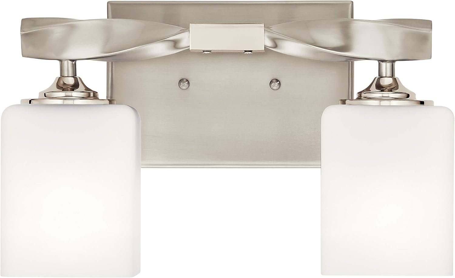 Kichler 55001NI Marette Vanity, 2-Light 150 Total Watts, Brushed Nickel: Home Improvement
