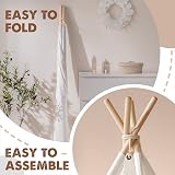 Tiny Land Teepee Tent for Kids with Padded Mat and Lights view 3