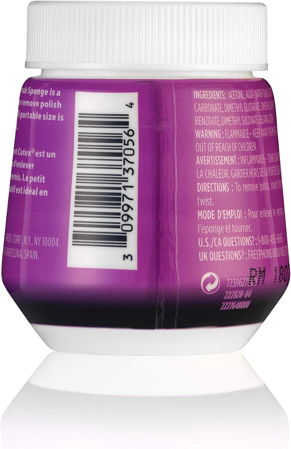 Cutex Twist & Scrub Remover Jar, 2 fl oz (59 ml): Health & Personal Care