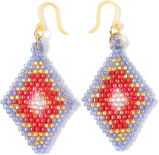 Amazon レイビームス Ray Beams アクセサリー Matsuno Glass Beads トレジャー ピアス レディース Red One Size ネックレス 通販