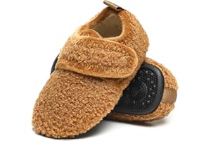 ditont Toddler Slippers Non-Slip Lightweight Comfortable Kids Indoor Grip House Home Shoes for Boys Girl