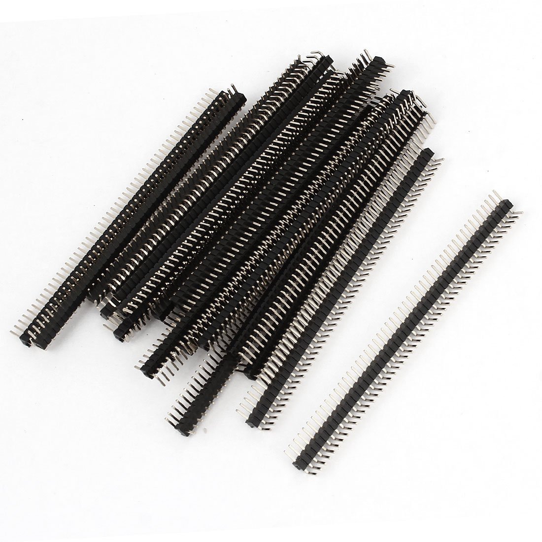 sourcing map 20Pcs 50 Position 1.27mm Pitch Single Row Right Angle Header Connector