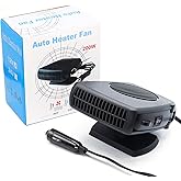 12v 200W Car Heater, Portable Car Heater and Defroster, Windshield Defogger, 12 Volt Car Heater That Plugs Into Cigarette Lig