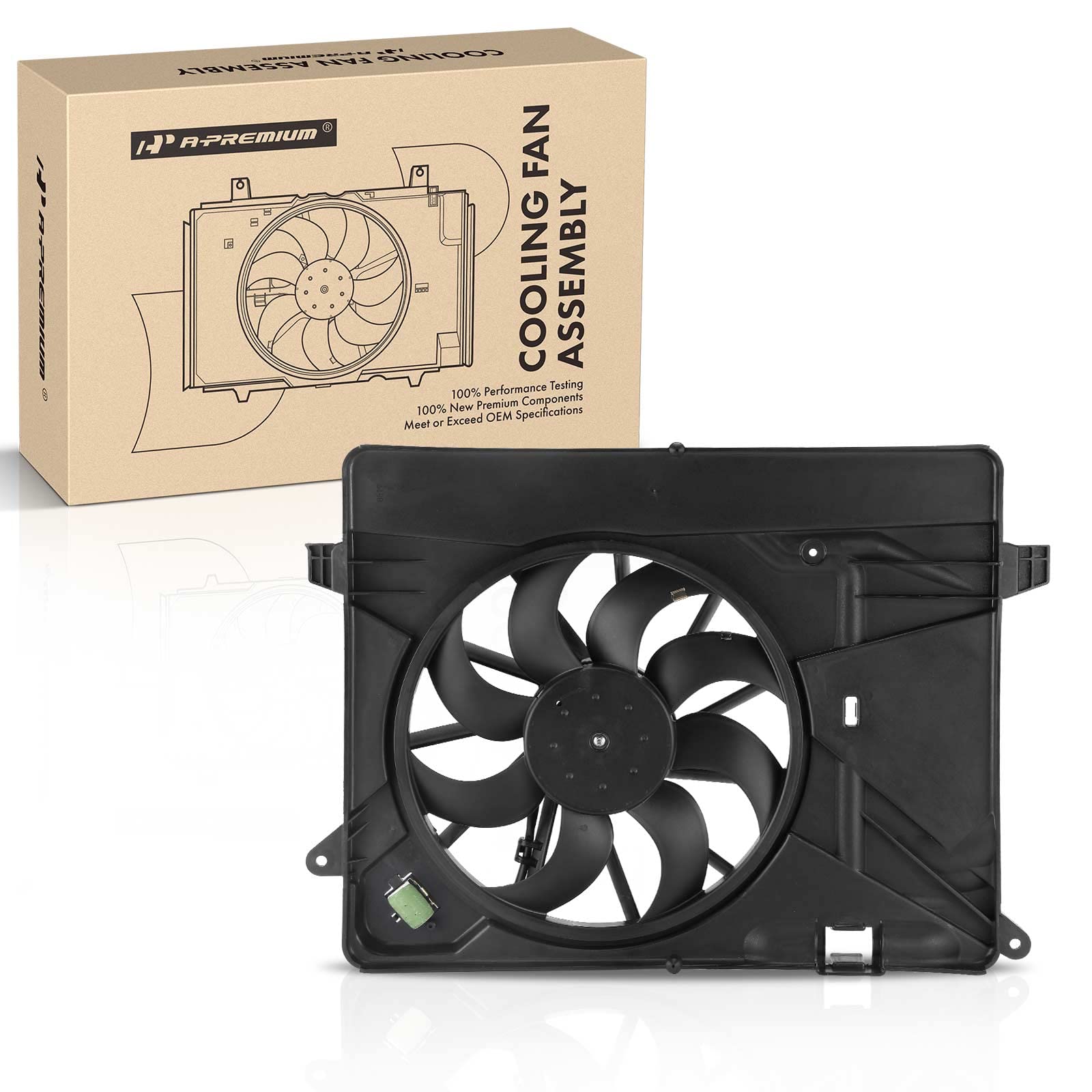 A-Premium Engine Radiator Cooling Fan Assembly Compatible with Select ...