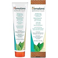Himalaya Botanique Complete Care Whitening Toothpaste, Simply Mint, Natural, Fluoride-Free, SLS Free, Carrageenan Free & Glut