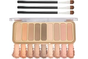 MINFEI Eyeshadow Palette Makeup Matte Shimmer 9 Colors - Natural Nude Matte Shimmer Glitter Pigment Eye Shadow, Ultra-Blendable, Long Lasting, Vegan & Cruelty-free Neutral Nudes EyeShadow (04)