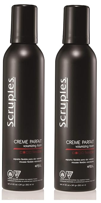 Amazon Com Scruples Creme Parfait Volumizing Foam 8 5 Fl Oz 250 Ml Hair Thickening Mousse For Men Women Alcohol Free Lightweight Hair Styling Mousse For Fine