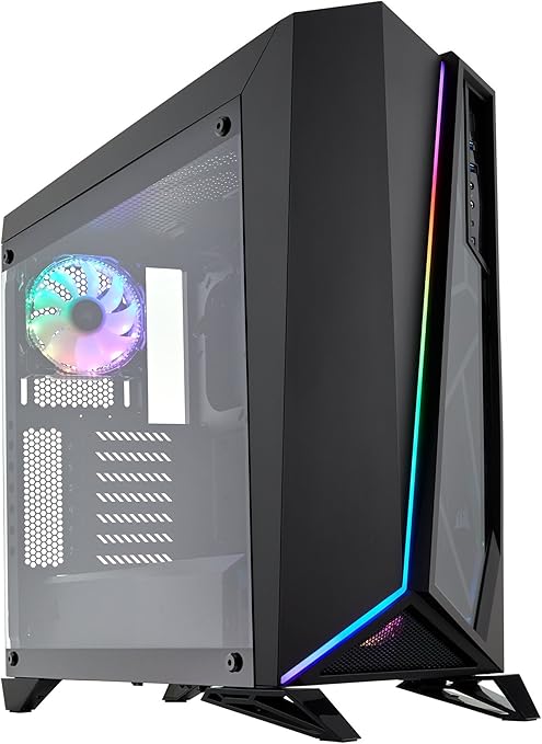 Corsair Carbide Spec-Omega RGB - Chasis semitorre para Juegos, con Cristal Templado, Color Negro (CC-9011140-WW): Amazon.es: Informática