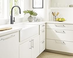 Amerock | Cabinet Pull | Satin Nickel/Polished