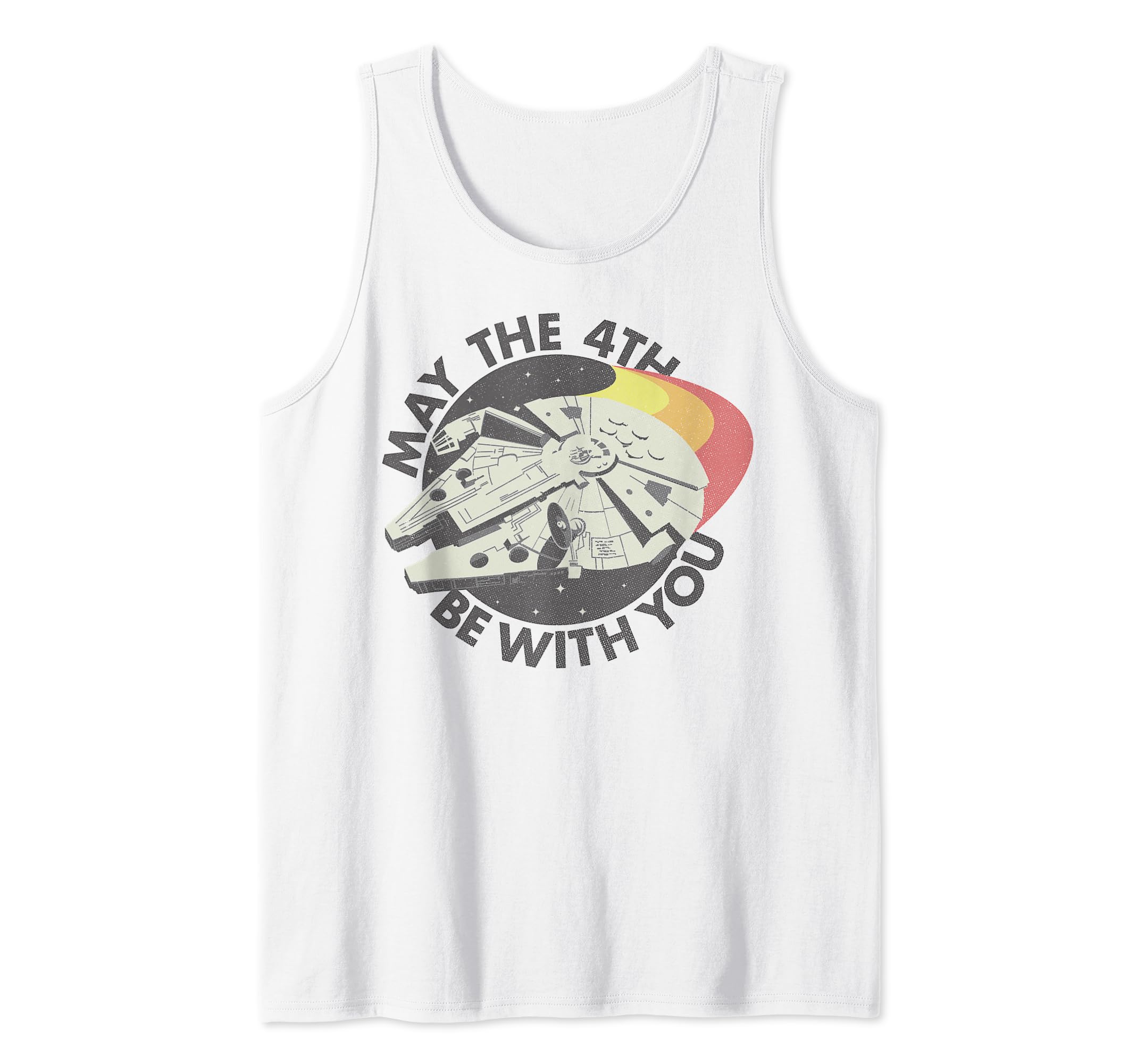 Star Wars Millennium Falcon May The 4th Be With You Retro Tank Top