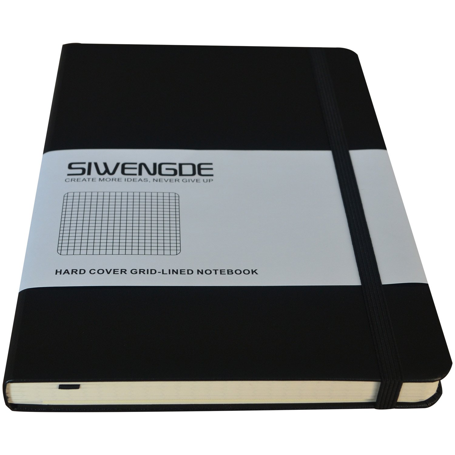 Graph & Data Pads Black Siwengde A5 Large Grid Journal Checked Squared