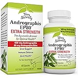 Terry Naturally Andrographis EP80 Extra Strength - 60 Vegan Capsules - Immune Defense Support Supplement, Promotes Healthy In