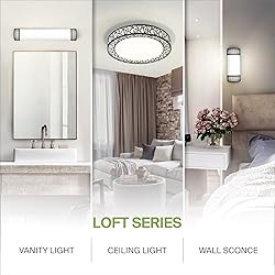 ASD 12 Inch LED Flush Mount Ceiling Light Fixture