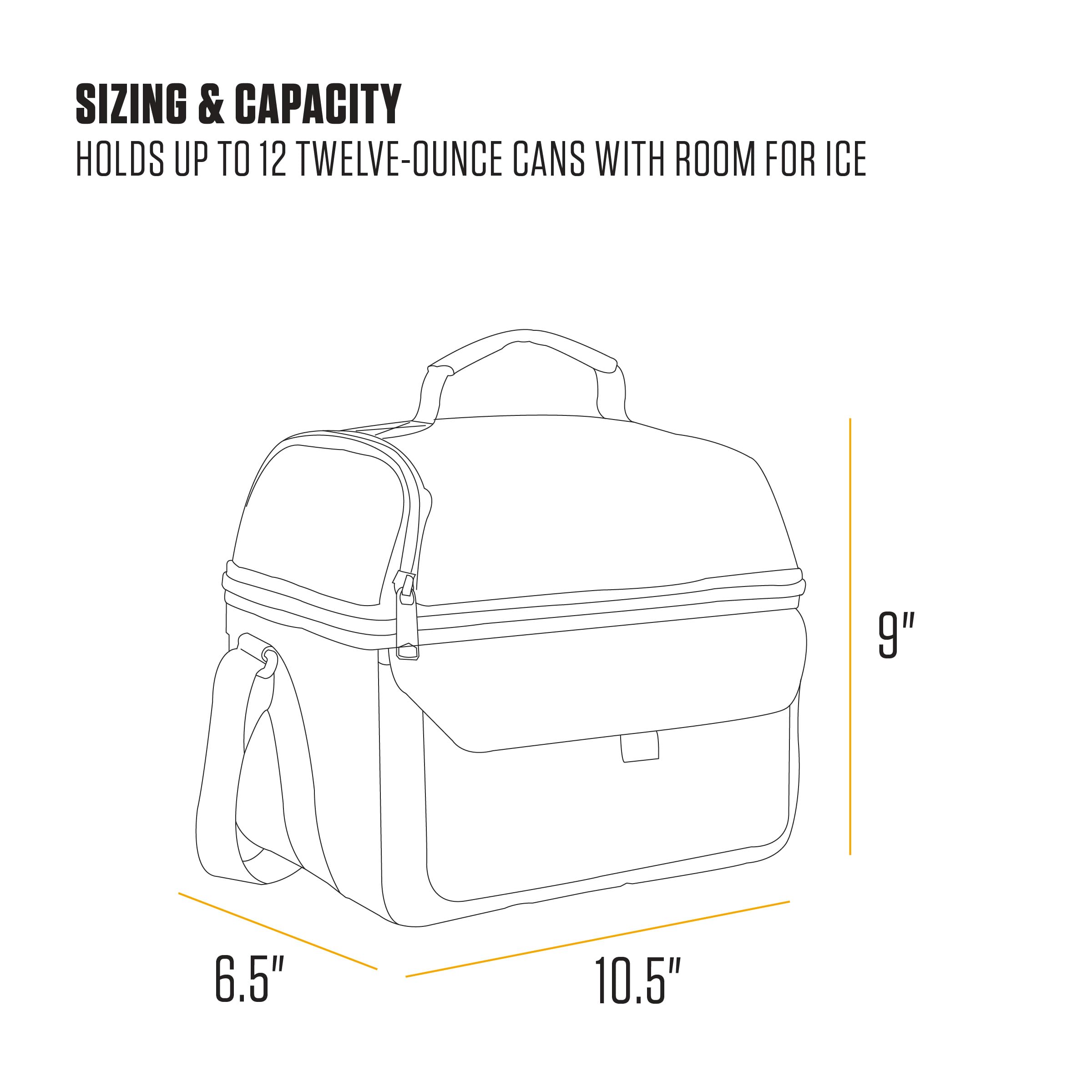 Carhartt 12 Can Two Compartment Lunch Box | Durable, Fully-Insulated Lunch Bag for Women & Men, Large Lunchbox (Carhartt Brown)