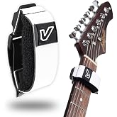 Gruv Gear Fret Wrap &amp; Guitar Mute Pro, Fretwrap for Acoustic, Electric &amp; Bass | String Dampener Recording, Tapping &amp; Practice Accessory (1 Pack, Medium White, Fits 5 String Bass, 7 String Guitar)