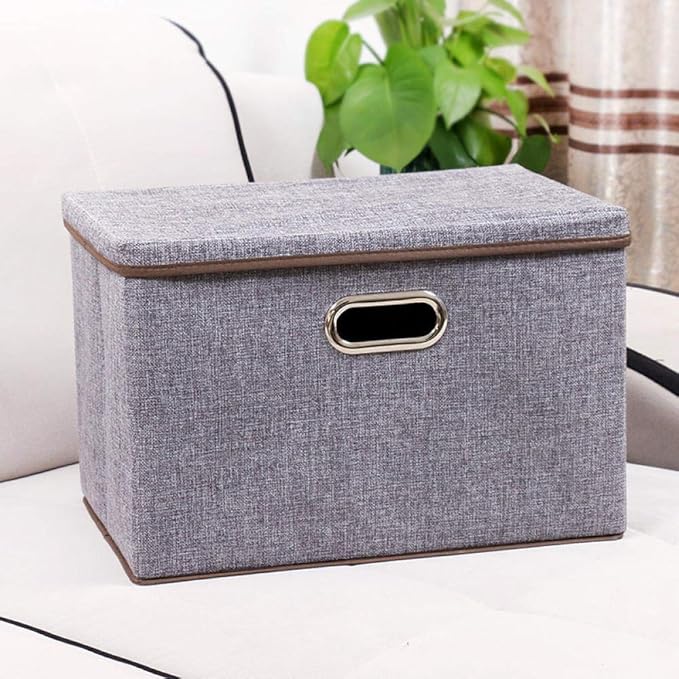 LBBB Caja de Almacenamiento doméstica Libros de Tela Caja de Acabado de