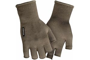 ScentLok Merino Fingerless Gloves – Lightweight, Moisture-Wicking, Odor-Control Gloves for Hunting with Dexterity & Warmth