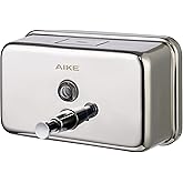 AIKE AK1005 Commercial Soap Dispenser – 37oz Capacity, Polished Stainless Steel Surface Mount