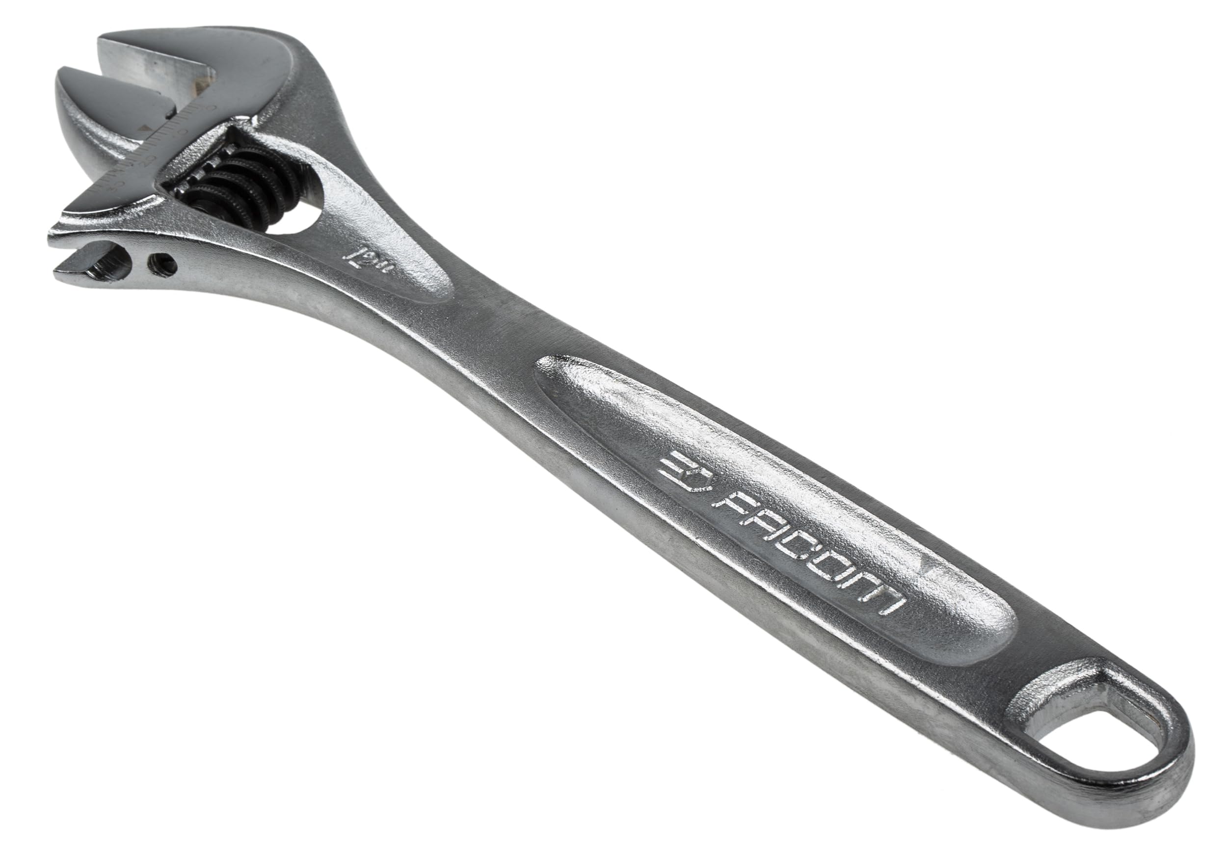 Facom 113A.12C Adjustable Wrench, 12" Length