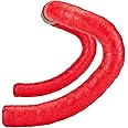 Supacaz Super Sticky Kush - Red + Red Star Plugz - Bicycle Bar Tape Cycling Bike Handlebar Tape