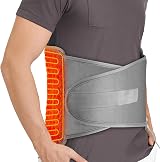 AFDEAL Electric Heating Pad Back 12x50 In Wrap 9 Temp 4 Auto-Off 2-Strap view 2
