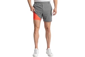 birddogs Mens Khaki Shorts – Casual, Slim Fit, Stretch Shorts with Built-in Liner for Comfort – Regular Length, 7” Inseam