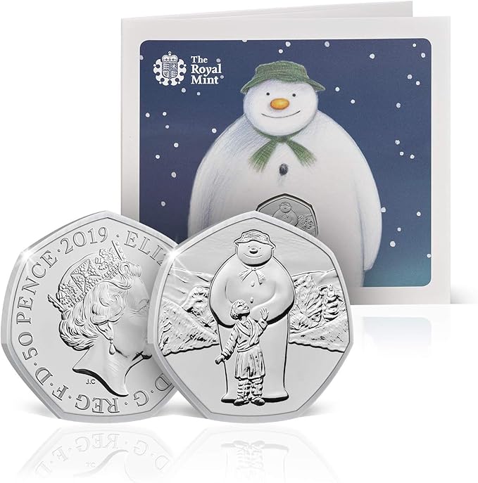 The Snowman 50p Official Royal Mint 2019 BU Fifty Pence Coin The Koin