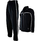 ChoiceApparel Mens Velour Tracksuit with Zippered Pockets