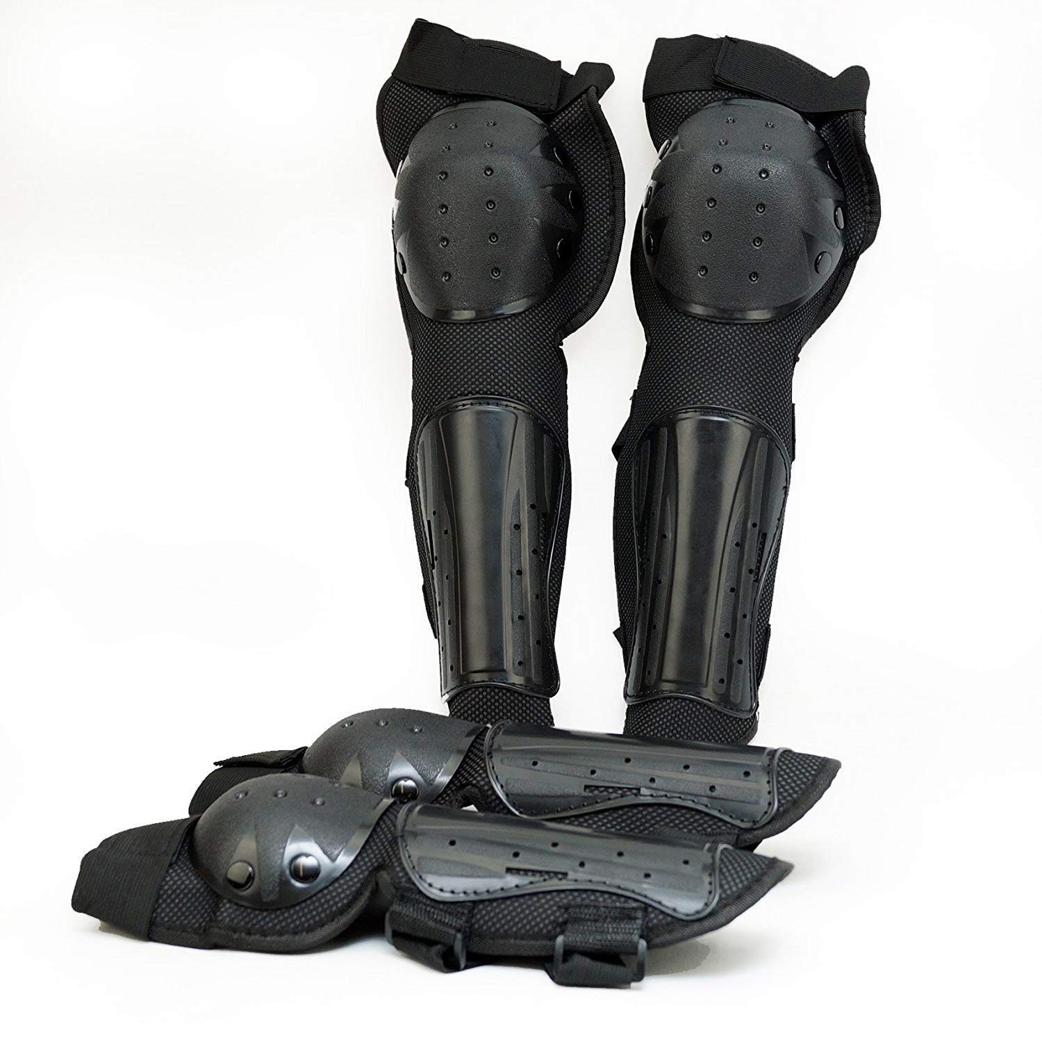 Sports et Loisirs Fincci Genou Coude Long Shin Pads Armure Garde