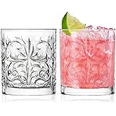Barski Whiskey Glasses - Double Old Fashioned Rocks Glass - Set of 2 Lowball Tumbler - DOF Crystal Glass Tumblers - For Scotch - Bourbon - Water - Beverage - Drinking Glasses - 12 oz - Made in Europe