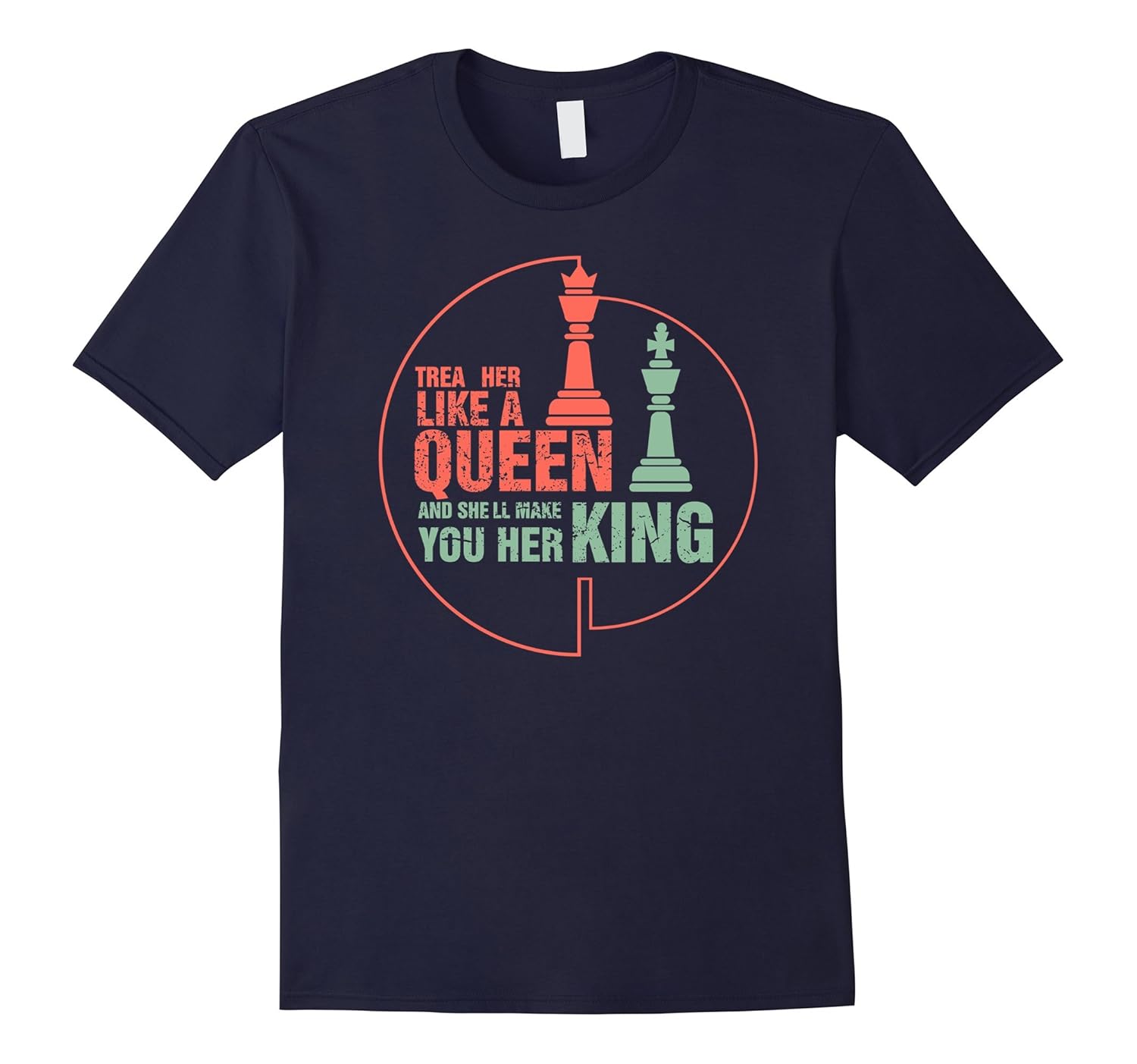 King and Queen T-shirt. Love gift idea.-ANZ