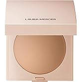 Laura Mercier Real Flawless Luminous Perfecting Talc-Free Pressed Finishing Powder, Creamy Formula, Light Coverage, Natural Luminous Finish, Enlivens Skin, Adds Dimension
