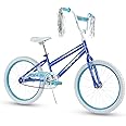 Huffy Illuminate Bike for Girls, 12/16/20 Inch Size Options, Ages 3+ Years Old, Removable Training Wheels, Multiple Color Options, Easy Assembly, Streamers, Adjustable Seat, Durable, Safe