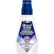 Crest 3D White Peroxide Mouthwash/Mouth Rinse, Strengthens Enamel