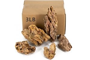 ChaoLeHo Aquariums Stones Natural Rocks 3lb Aquarium Rock for Fish Tank Aquascaping,Aquariums,Terrariums,Vivariums,Decorative Stone,Reptile Enclosures,Paludariums,and Gardens-（2-5 Inch）
