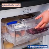 Russell Hobbs Under Counter Freezer 91 L, 55 cm, 3 Drawers, Black view 5