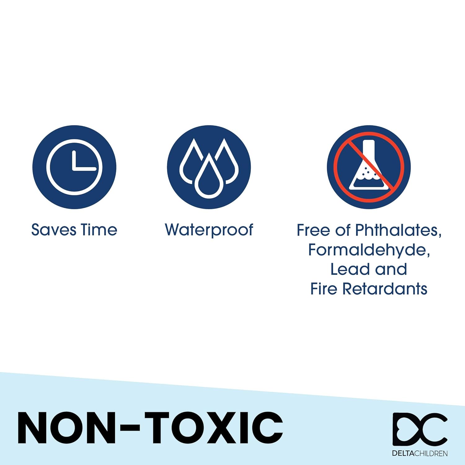 Delta Children Kids-A-Peel Disposable Mattress Pads, 6 Pack, Waterproof, Breathable Soft Bed Pads That Protect Your Mattress, Toddler : Baby